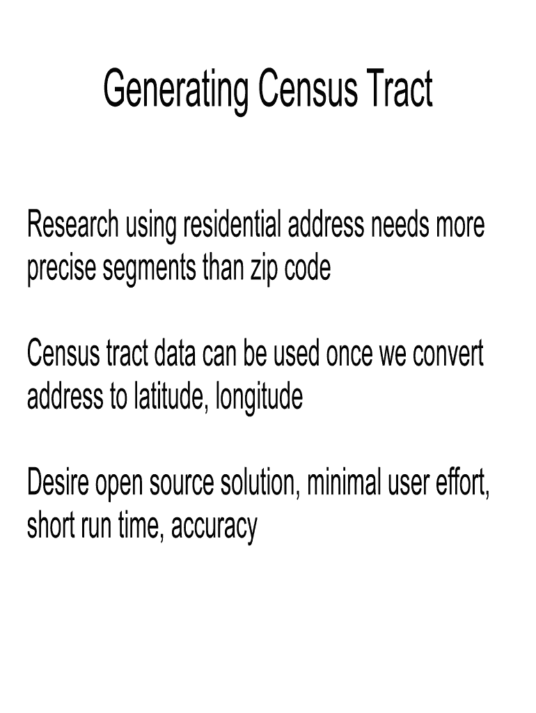 Generating Census Tract Vanderbilt Biostatistics Wiki Vanderbilt Biostat Mc Vanderbilt  Form