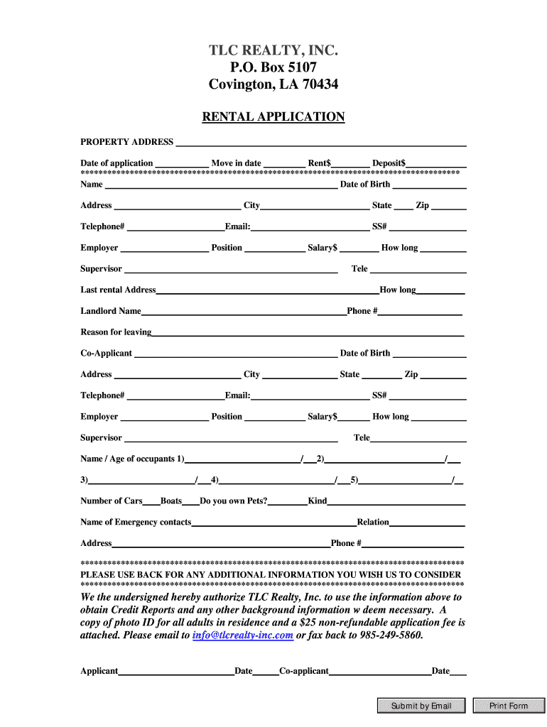 When Submitting You Application, Please Ensure that the  Form
