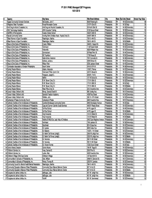 FY PHMC Managed OST Programs 10 31 Phmc  Form