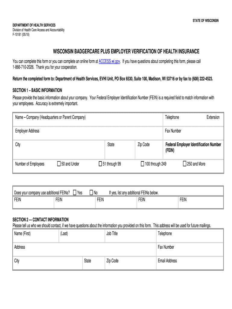  Evhiwisconsingov Form 2010-2024