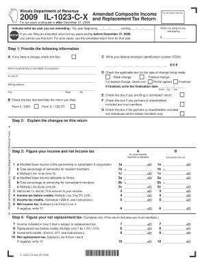 IL 1023 C X Illinois Department of Revenue Tax Illinois  Form