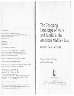 The Changing Landscape of Work and Family in the American Middle Www4 Uwm  Form