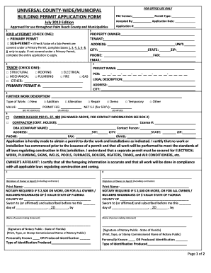 Noc Form Palm Beach County