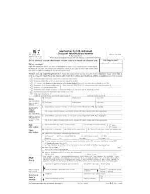 Form W 7 Rev January Systbio