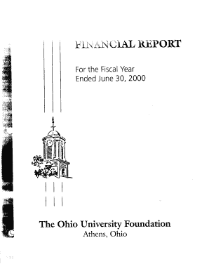 The Ohio University Foundation Auditor State Oh  Form