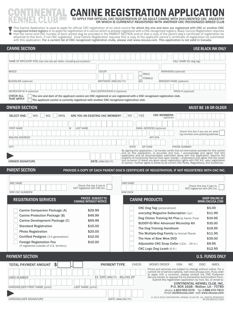 Ckc Registration Login  Form