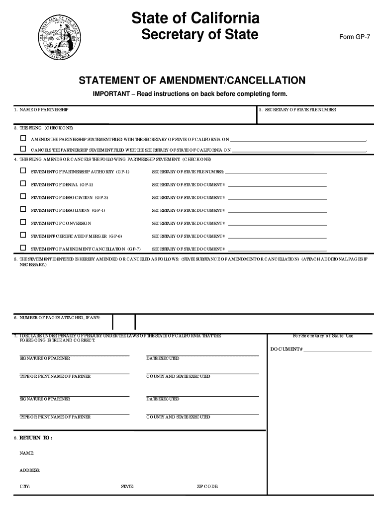 Gp7 Form