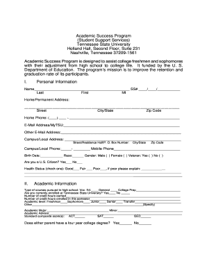 SSS Application Tnstate  Form