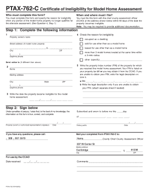 Ptax 762 C Form