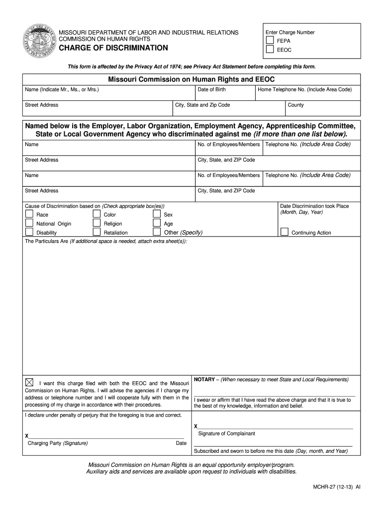  Mchr Form 2013-2024