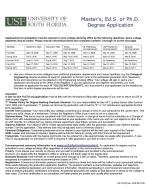 Master&#039;s, Ed Registrar Usf  Form