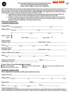 Youth Summer Camp Application Longislandtu  Form