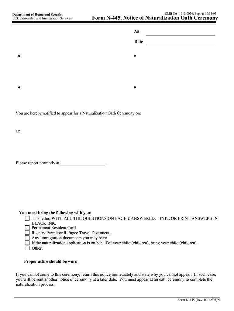  N 445 PDF Form 2003