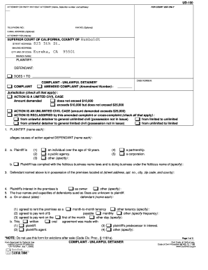 825 5th St Humboldt Courts Ca  Form