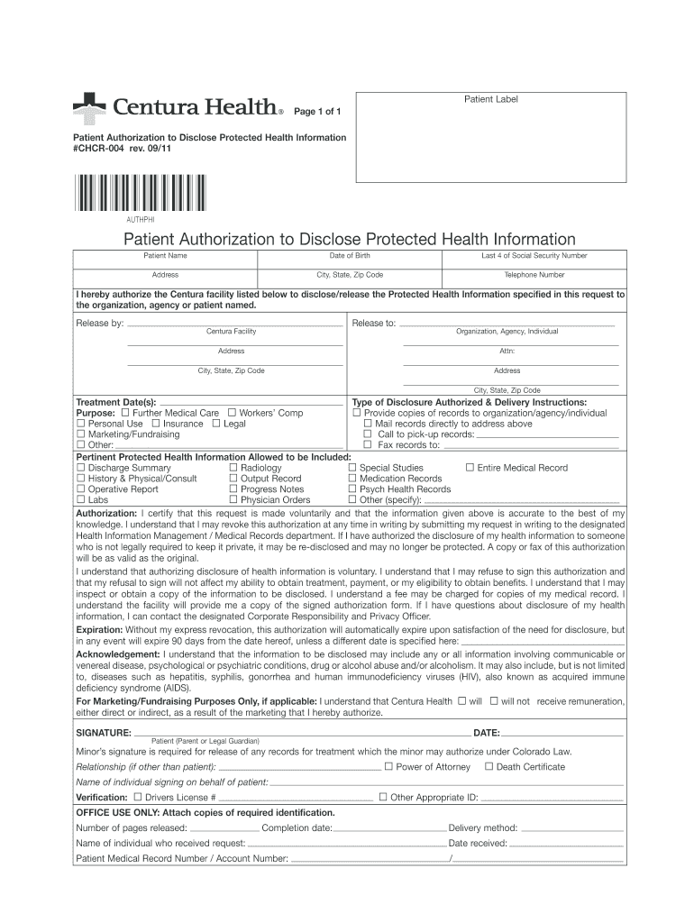  Chcr 004 Form 2011