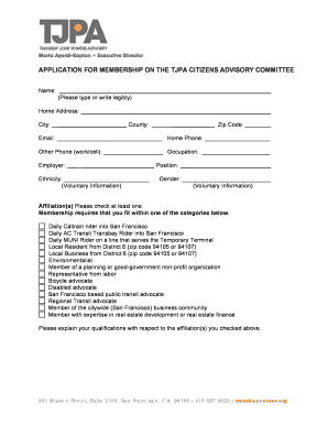 Download Application PDF Transbay Center Transbaycenter  Form