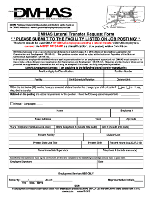 Dcf Forms Ct Lateral Transfer Form