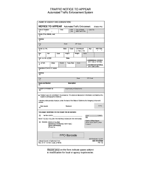  Fpo Barcode Traffic Form 2013