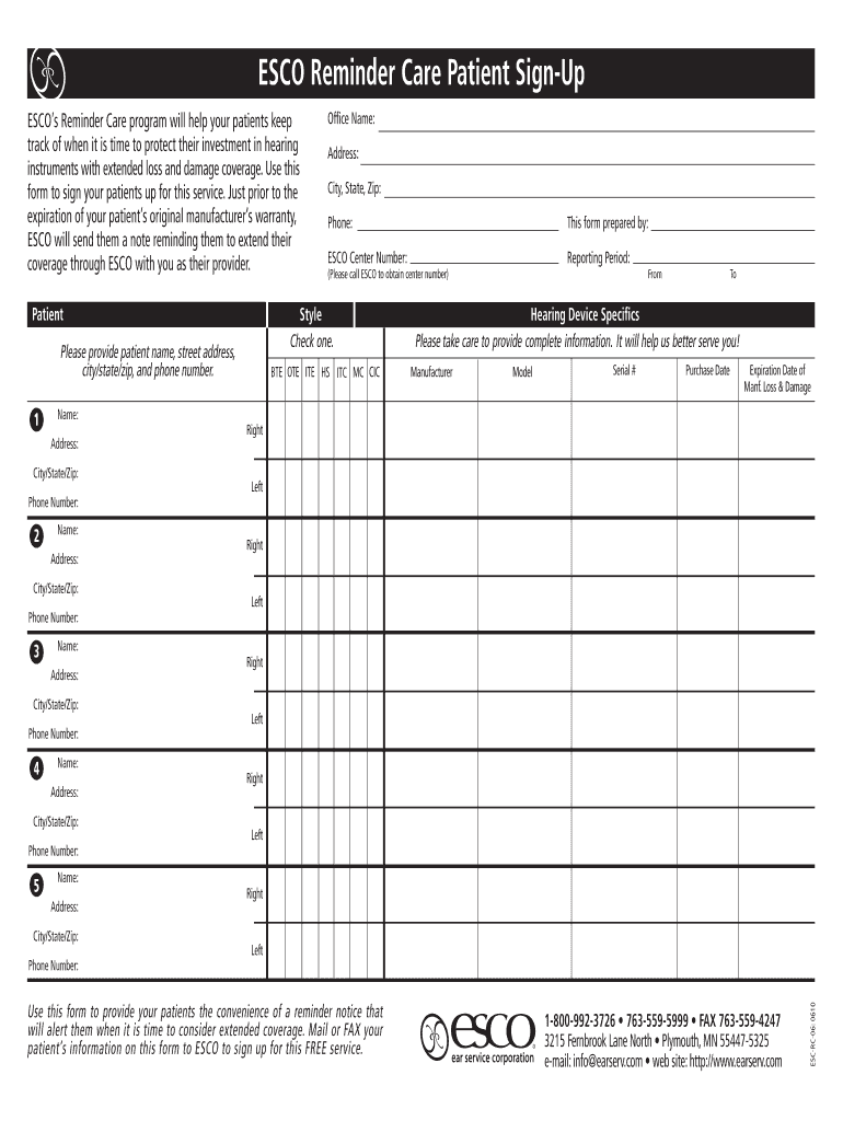 RC Patient SignUp Indd  Form