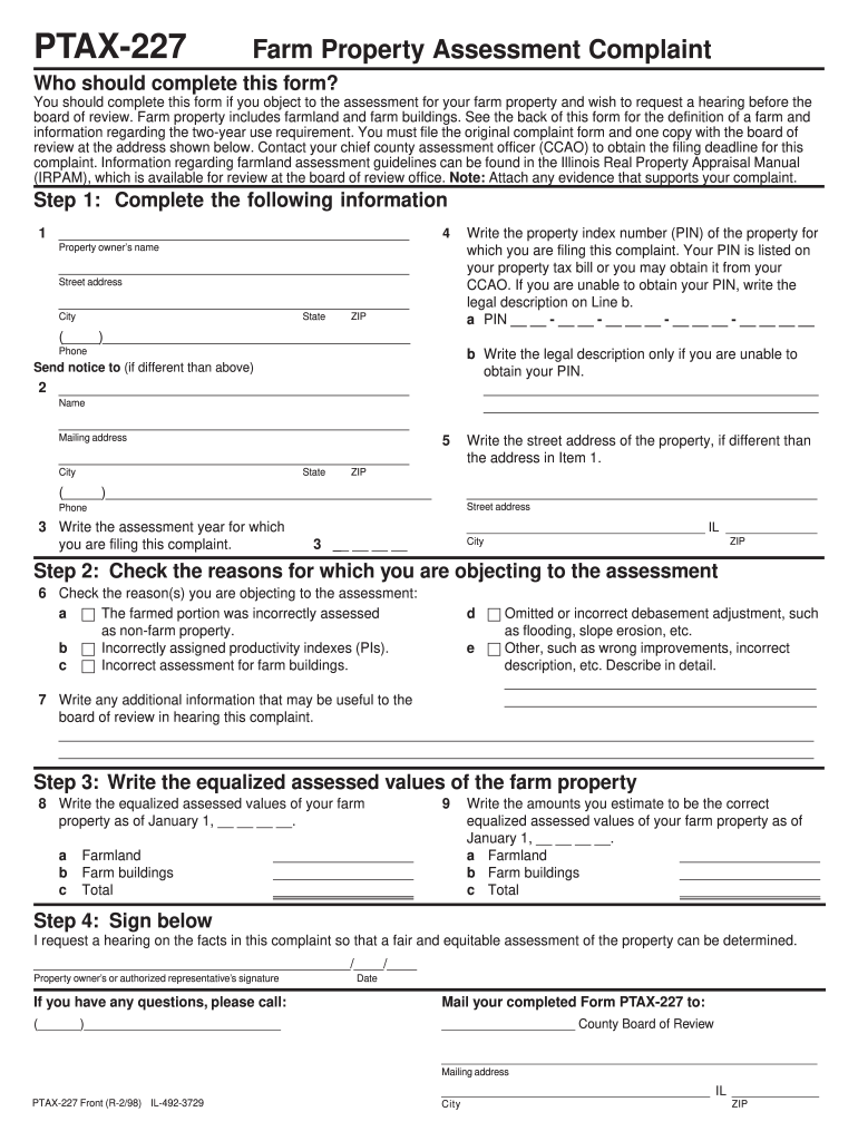 Ptax 227  Form