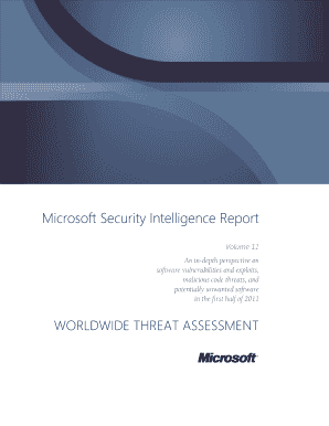Microsoft Security Intelligence Report Download Center Microsoft  Form