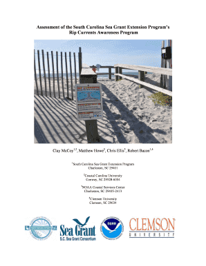 Assessment of the South Carolina Sea Grant Extension Program&#039;s Usla  Form
