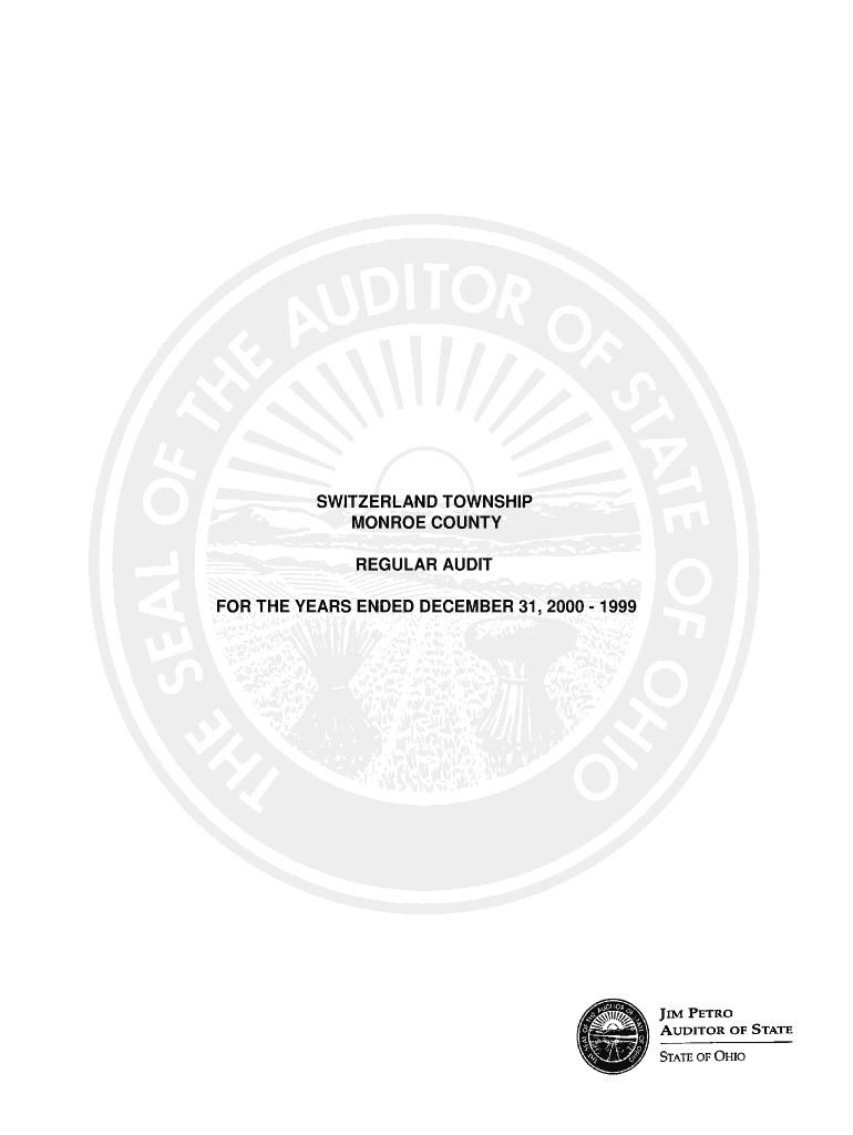 SWITZERLAND TOWNSHIP Auditor State Oh  Form