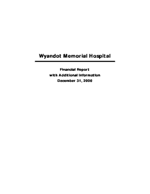 Wyandot Memorial Hospital Auditor State Oh  Form