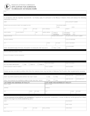 Missouri United State  Form