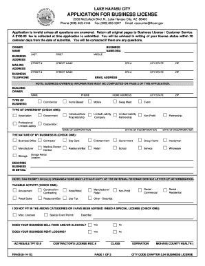 Form FIN 06ApplForBusinessLicense Rev 5 3 12 Lhcaz