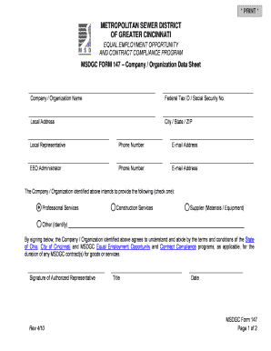 Msdgc Form 147