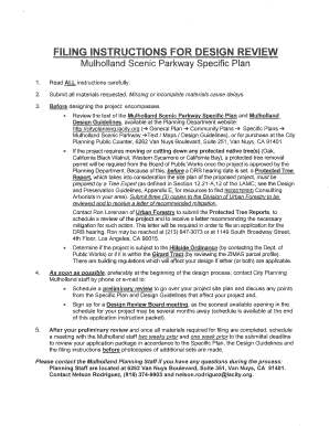 Mulholland Scenic Parkway Specific Plan  Form