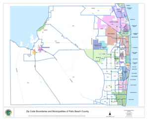 Palm Beach County Zip Code Map PDF  Form