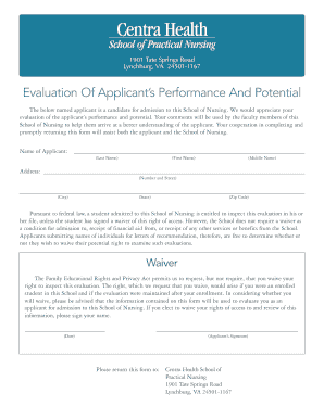 Centra Health Financial Assistance  Form