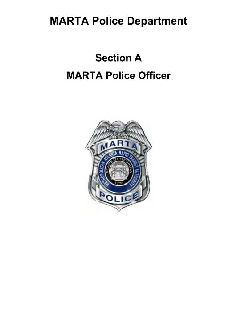 Marta Police Department  Form