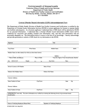 Online Fill in Cori Application for Us Form