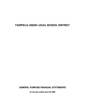 FAIRFIELD UNION LOCAL SCHOOL DISTRICT Ohio Auditor of State Auditor State Oh  Form