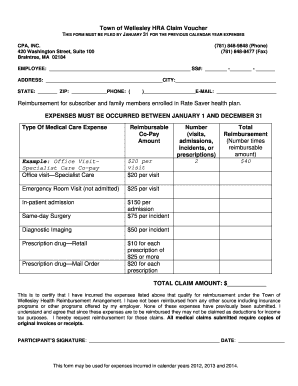 Hra Child Care Form