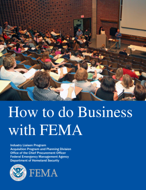 Industry Liaison Program  FEMA  Fema  Form