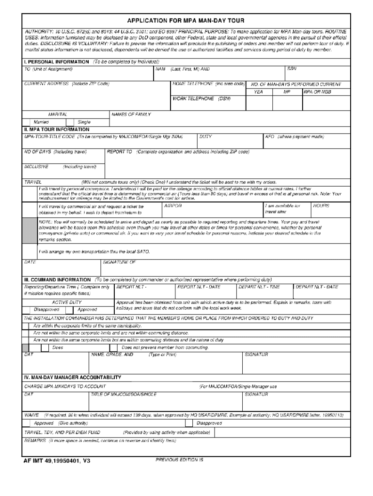  Af Form 49 1995-2024