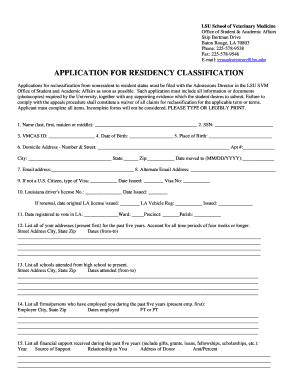 Lsu Application  Form