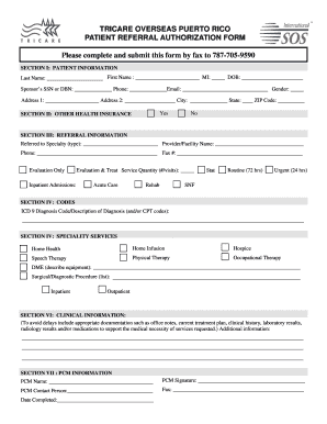 Tricare Caribbean District Form