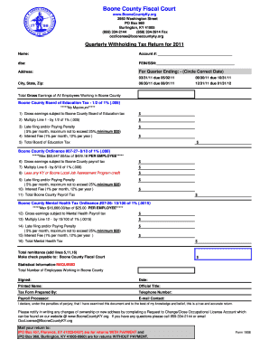  Boone County Fiscal Court Form 1906 2011