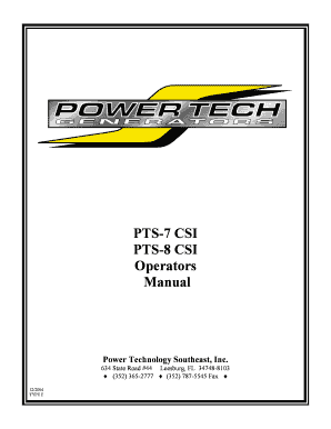 Power Technology Southeast Inc 634 State Rd 44 Leesburg Fl 34748 Phone 352 365 2777 Fax 352 787 5545  Form