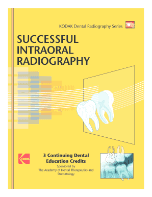 Successful Intraoral Radiography Kodak Form