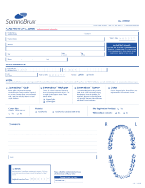 Somnomed Lab Slip  Form