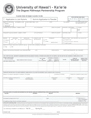 Sample College Application PDF Hccbd  Form