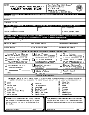 Nm Mvd Form 10353