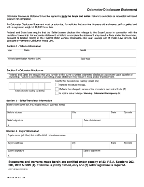 Vermont Title Application  Form