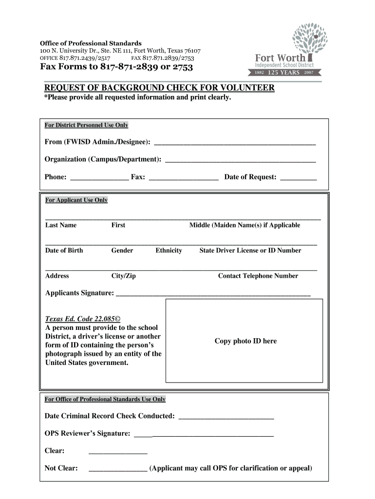 Fwisd Volunteer  Form